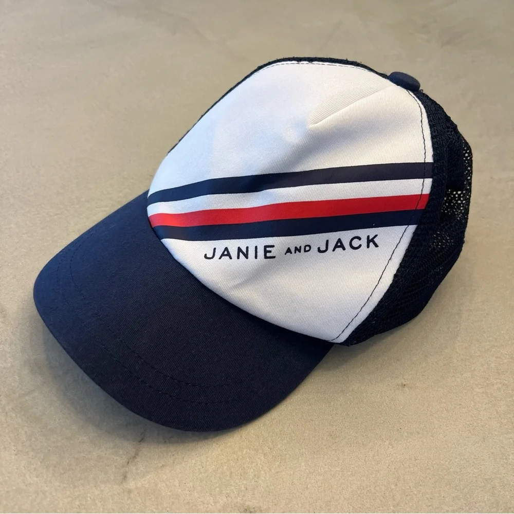 JANIE AND JACK Baseball Meshback Elastic Flex‎ Fit Hat, 4-5